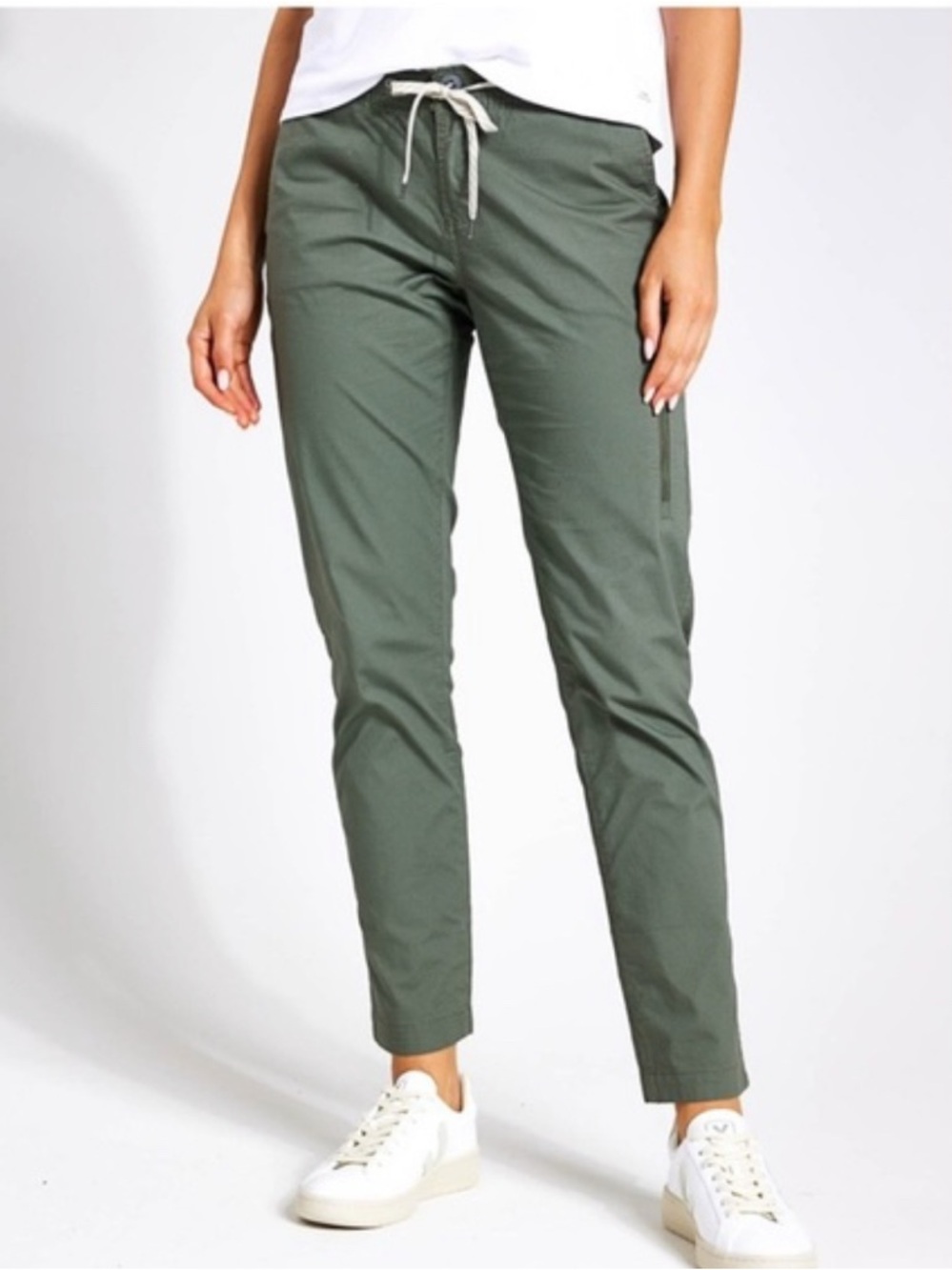 Vuori Olive Green Drawstring Pants